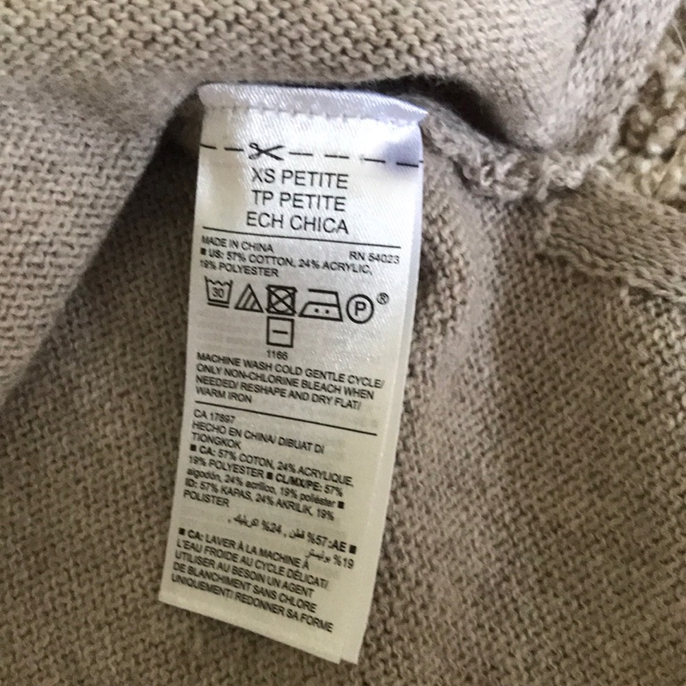 Old navy tunic sweater, Taupe XS, SOFT! NWOT - Picture 4 of 5